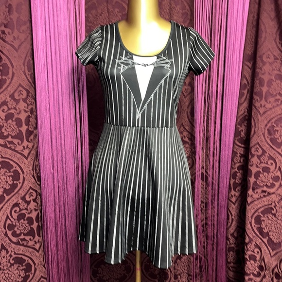 Disney Dresses & Skirts - Disney Tim Burton’s The Nightmare Before Christmas Jack Skellington Skater Dress